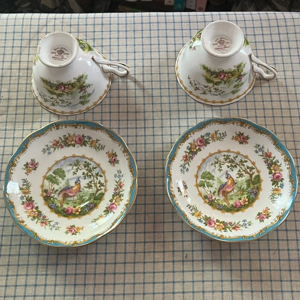 Royal Albert Chelsea Bird Tea Cups - Picture 1 of 16